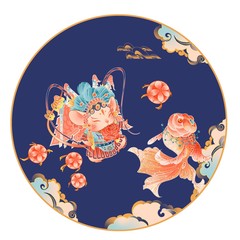 Rat year porcelain set design