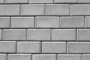 White grunge brick wall background. white brick wall texture close up