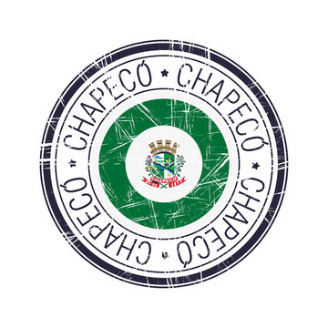 City of Chapeco, Brazil vector stamp