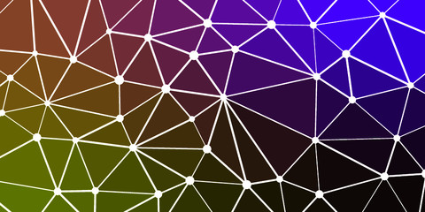 Abstract Low Polygon gradient Network Internet Generative Art background illustration Lowpoly