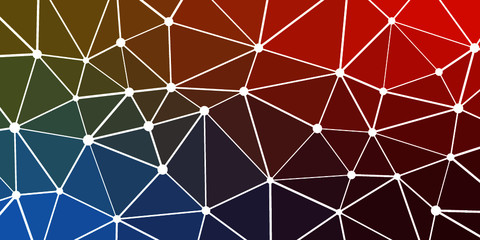 Abstract Low Polygon gradient Network Internet Generative Art background illustration Lowpoly