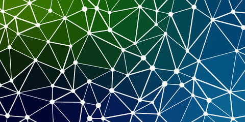 Abstract Low Polygon gradient Network Internet Generative Art background illustration Lowpoly