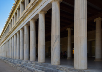 Stoa of Attalus, in the city of Athens, Greece