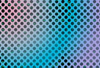 Dots with leaf pattern inside illustration.