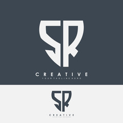 s r letter vector icon logo template