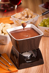 fondue de frutas