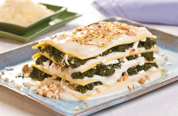 Lasanha de espinafre