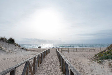 Playa El Palmar, perteneciente al municipio de Vejer de la Frontera, provincia de Cádiz, España.