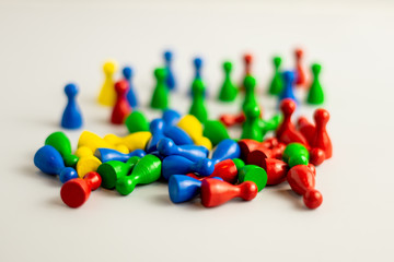 diversity with colorful meeple 