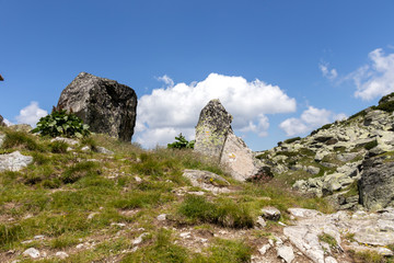 Landscape around The Scary Lake, Rila Mountain, Bulgaria