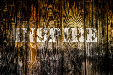 INSPIRE Rustic Barn Wood White Painted Letters