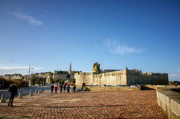 Saint-Malo, walled city in Brittany, France