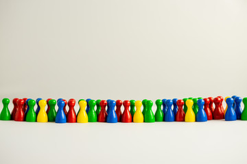 diversity with colorful meeple 