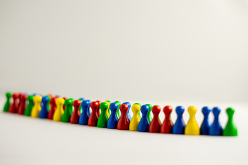 diversity with colorful meeple 