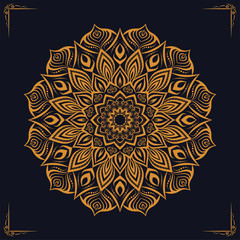 Luxury mandala background with golden arabesque pattern arabic islamic design