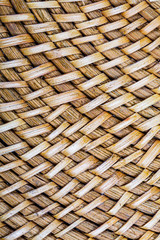 Détail d'un tressage en osier