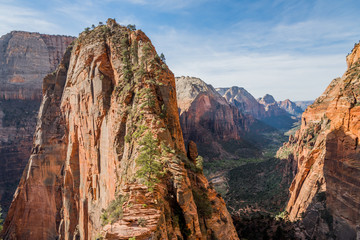 Amazing view of Angels Landing at Zion National Park Utah USA