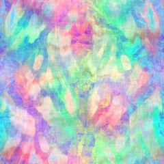 Holographic foil vivid trendy seamless painterly blob pattern. Opalescent psychedelic design in pastel rainbow colors. Cosmic futuristic iridescent graphic swatch.