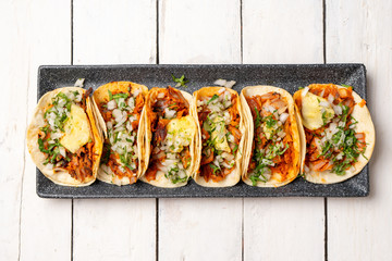 Mexican pork tacos called 