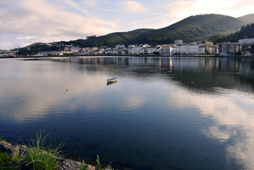 Fototapeta premium Fishing boats in Viveiro, Lugo, Galicia. Spain. Europe. October 06, 2019