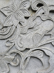 Chinese classical architectural wall carving pattern