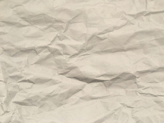 White wrinkled paper texture background for Design or work with copy space