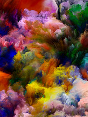 Fototapeta na wymiar Waves of Virtual Color