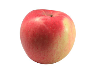 red apple isolated on white background and clipping path.