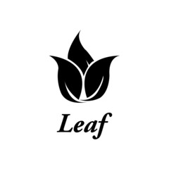leaf icon vector - illustration