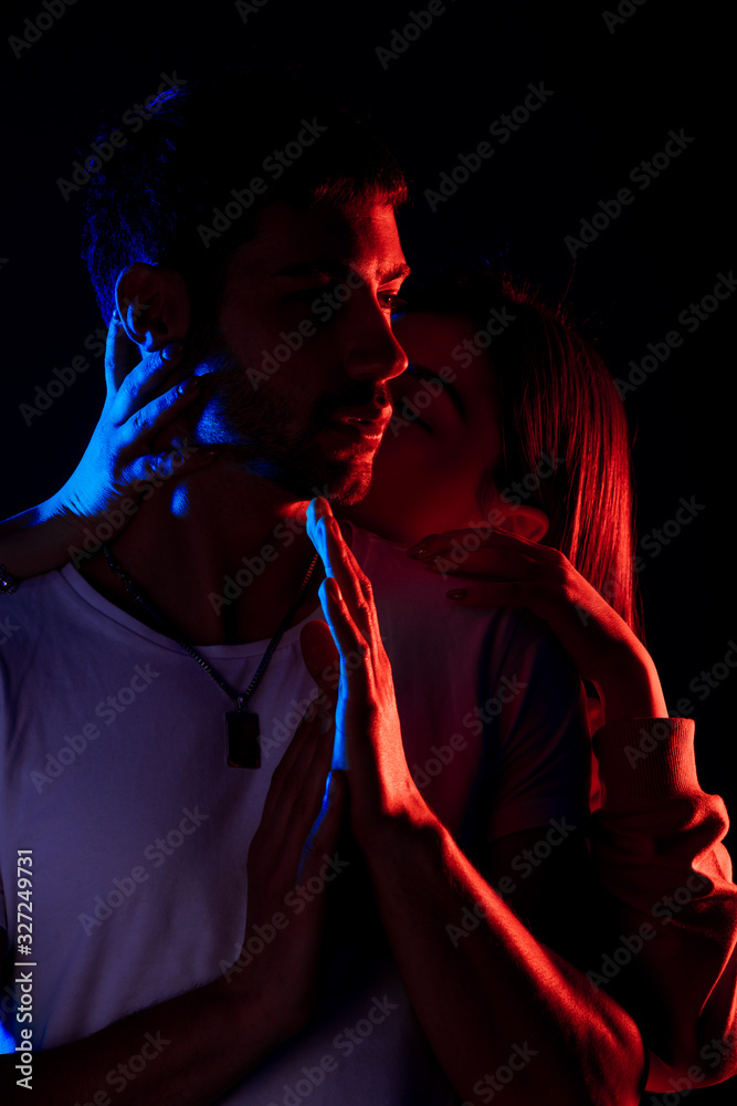 Wall mural Attractive passionate pair