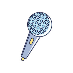 happy birthday, karaoke microphone music celebration party line and fill style