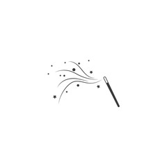 Wand magic stick Logo Template vector symbol