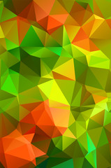 Vivid light Green vector Low poly crystal background. design pattern illustration