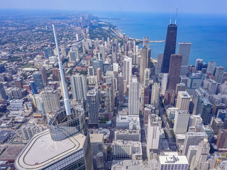 Trump Tower,  chicago, Aerial Photography 