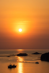 Fototapeta na wymiar 長崎の夕陽