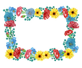 カーネーションとガーベラとパンジー