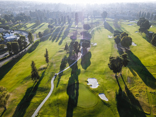 Golf Course, Los Angeles, Aerial Photography