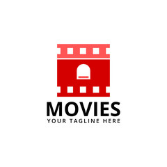 creative movie logo vector. cinema logo vector