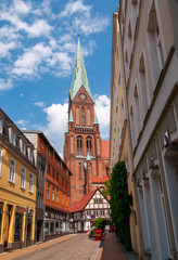 Street To Schwerin Cathedral