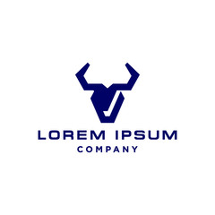 buffalo bull el toro head Icon Logo Design mascot tech technology illustration