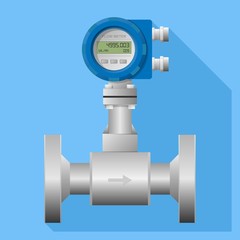 Digital Flow Rate Meter Instrumentation and Control System