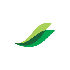 green nature leaf group art healthy life logo design