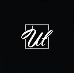 Fototapeta na wymiar Initial based modern and minimal Logo. UT TU letter trendy fonts monogram icon symbol. Universal professional elegant luxury alphabet vector design