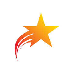 motion star color shape logo design