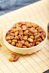 Fried pine nuts