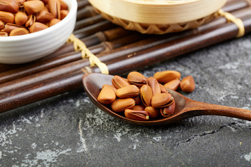 Fried pine nuts