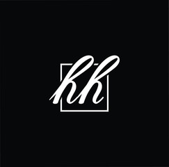 Initial based modern and minimal Logo. HH letter trendy fonts monogram icon symbol. Universal professional elegant luxury alphabet vector design