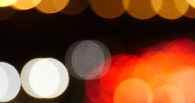 4k haking lighting at night-many cars on overpass-traffic jams.hallucinations-illusion dream.