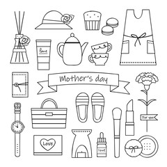 Set Of Mother's day Elements