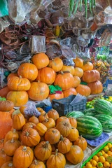 Foto op Canvas pumpkin with fruits © michaelonofre